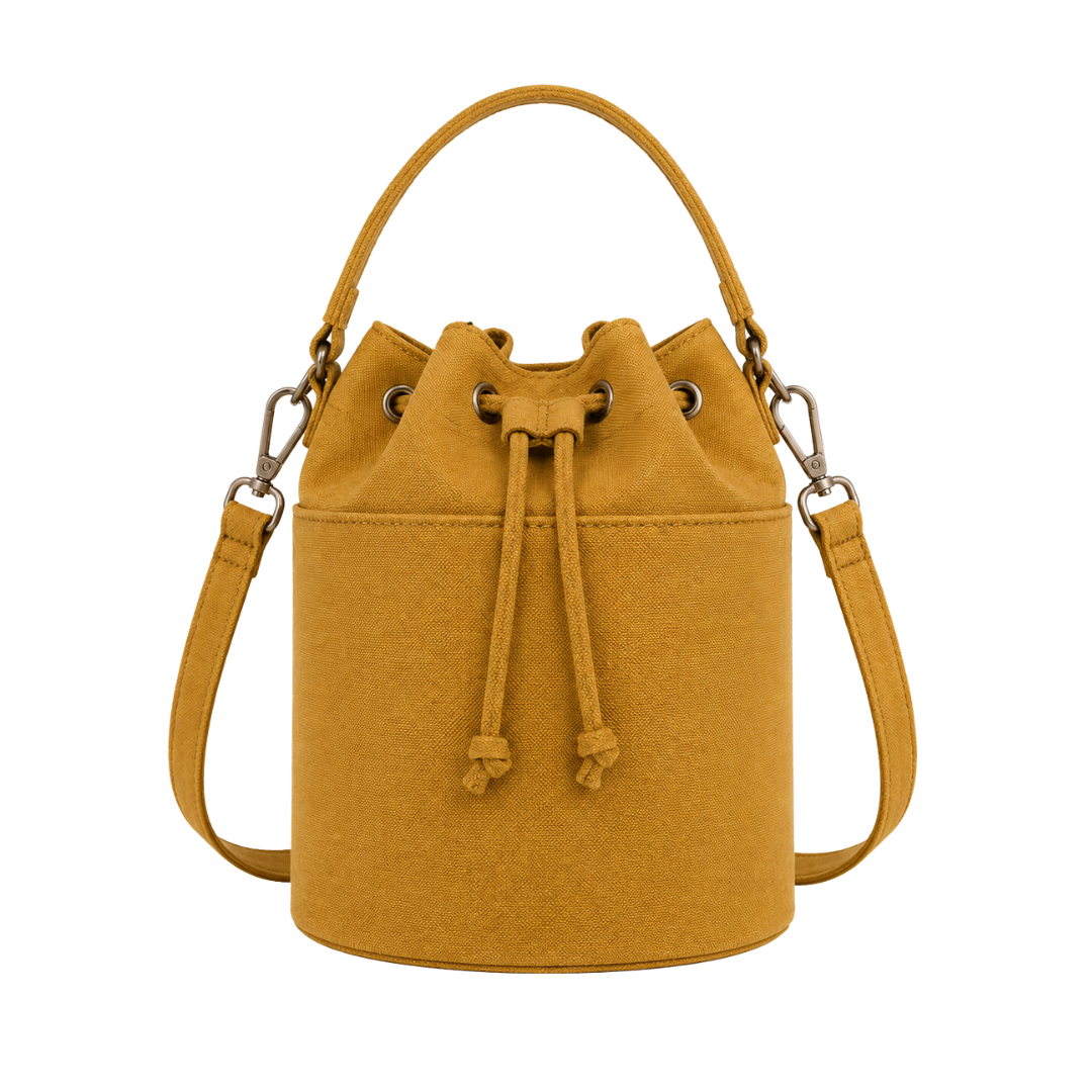Emporio Medium Canvas Bucket Handbag