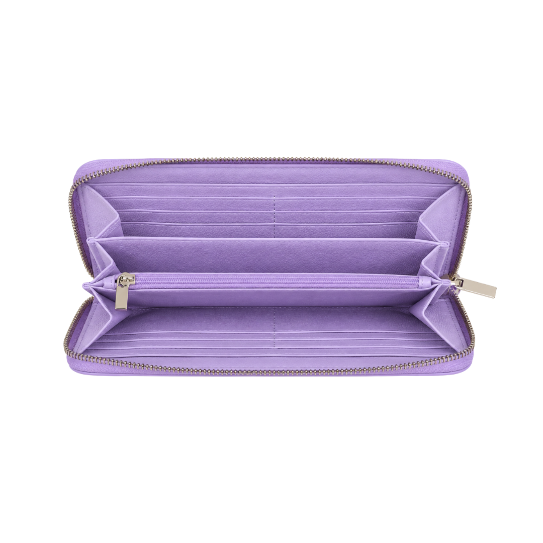 Emporio Medium Leather Long Zip Wallet